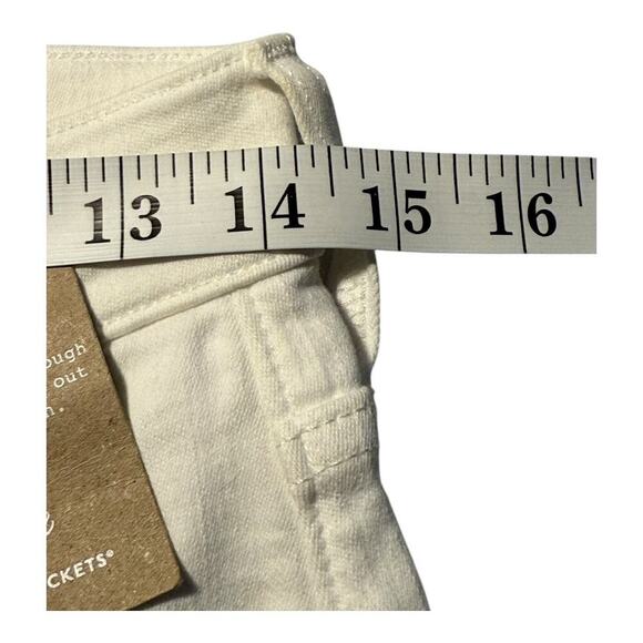 NEW Madewell Women’s Size 4 (27) Kick Out Crop Jeans In Pure White NWT - Picture 6 of 10